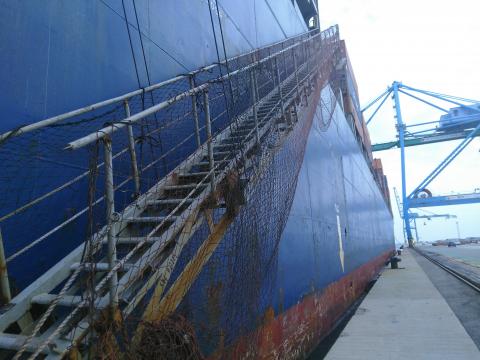 Willkommen an Bord eines Containerschiffes